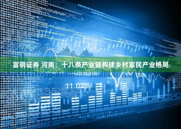 富明证券 河南：十八条产业链构建乡村富民产业格局